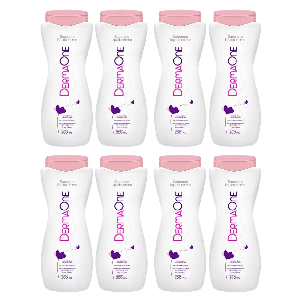 Kit 8 Sabonete Líquido Íntimo Dermaone 200ml