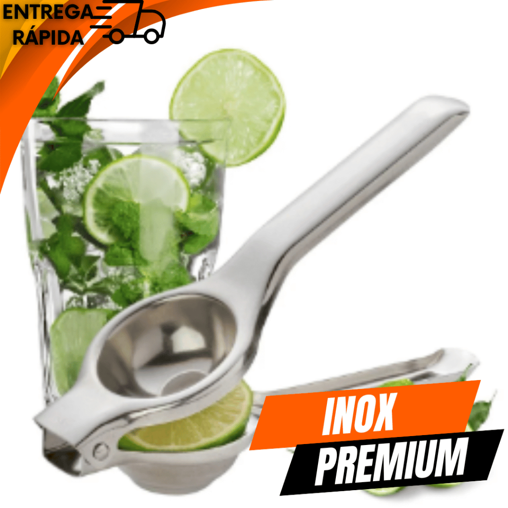 Kit 03 Peças -  Espremedor de Limão Aço Inox Ralador 4 faces Variáveis Utilidades Descascador de Legumes Cozinha Casa