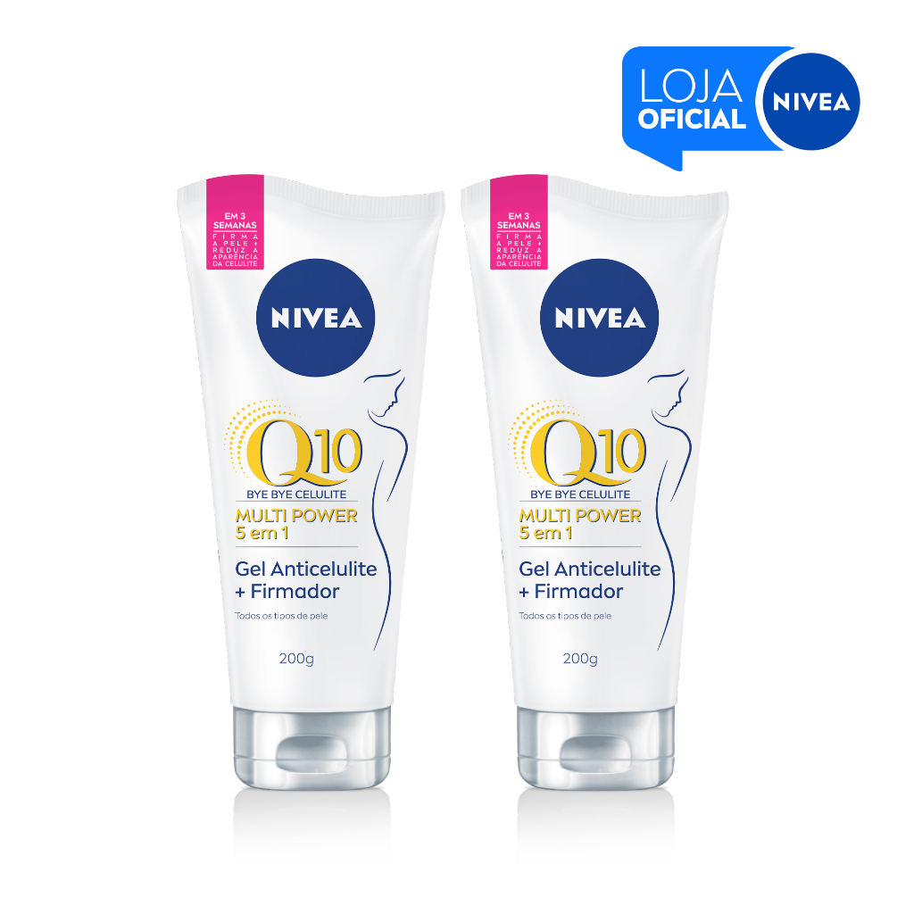 KIT NIVEA Gel Corporal Firmador Bye Bye Celulite 201g - 2 Unidades
