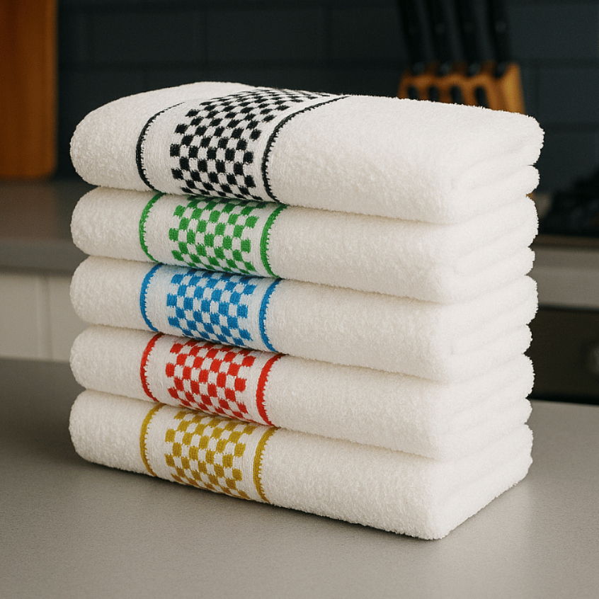 Kit 10 Panos de Prato Premium 45x70 Toalha de Copa Felpudo em Oferta na Shopee