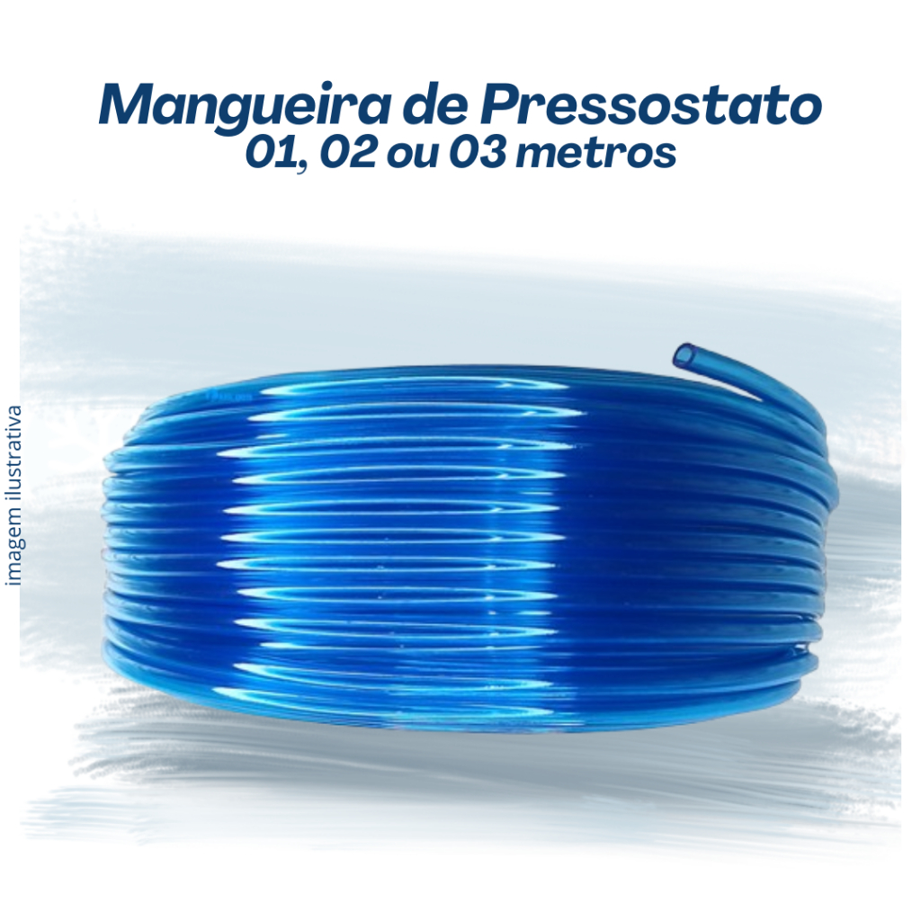 Mangueira para Pressostato máquina de lavar 01, 02 ou 03 metros