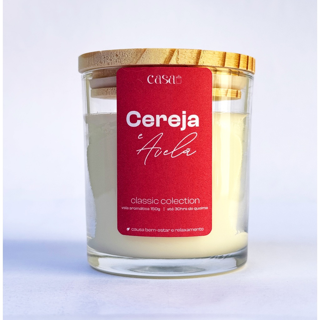 Imagem Kit Velas aromáticas Cereja e Avelã 150g + Bambu Zen 90g