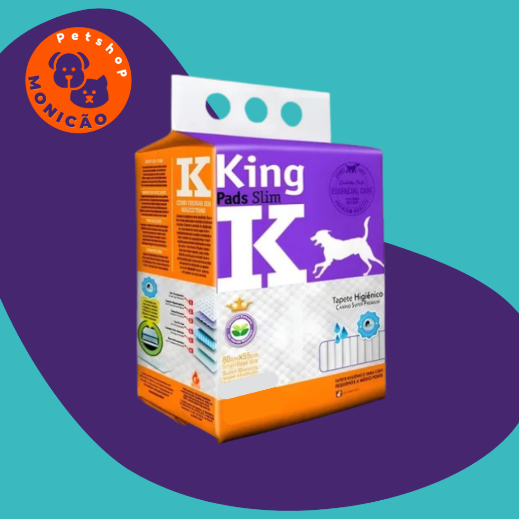 Tapete Higiênico King Pads Slim Com 60 Unidades