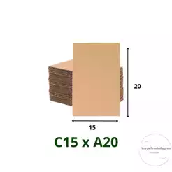 Verpel Embalagens Chapa de Papelão 15X20cm 50 a 200 Unidades
