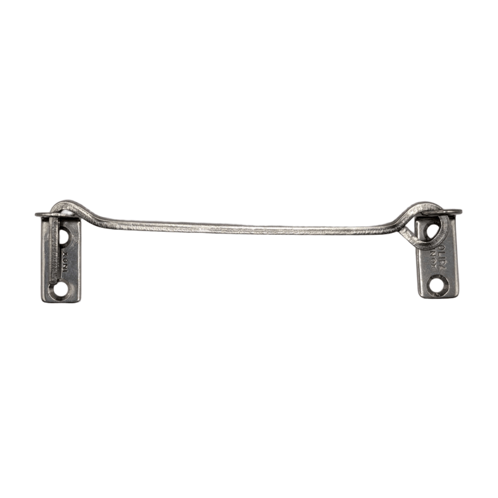 Ferrolho Aldrava Inox 125 Mm Fecho Tranca Trinco