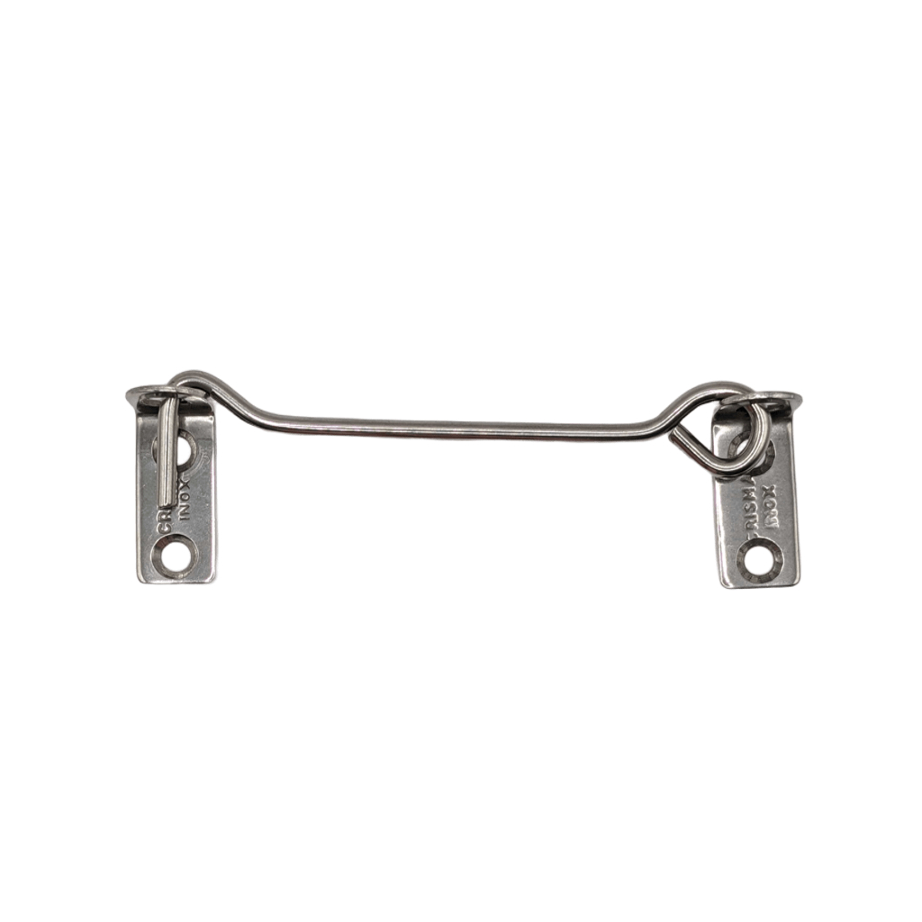 Ferrolho Aldrava Inox 100 Mm Fecho Tranca Trinco