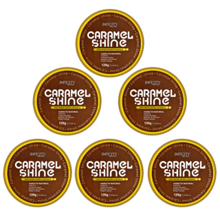 kit 6x Cera modeladora Caramel Shine120g Infinity Alta Fixação Anti Frizz  Para Cabelo  Envio Imediato em Oferta na Shopee