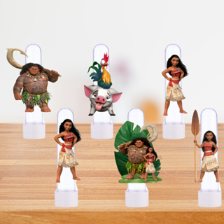 kit com 10, 20 ou 30 Tubetes Personalizado para Aniversário Moana, Tag para Tubete, Apliques 3D para tubete em Oferta na Shopee