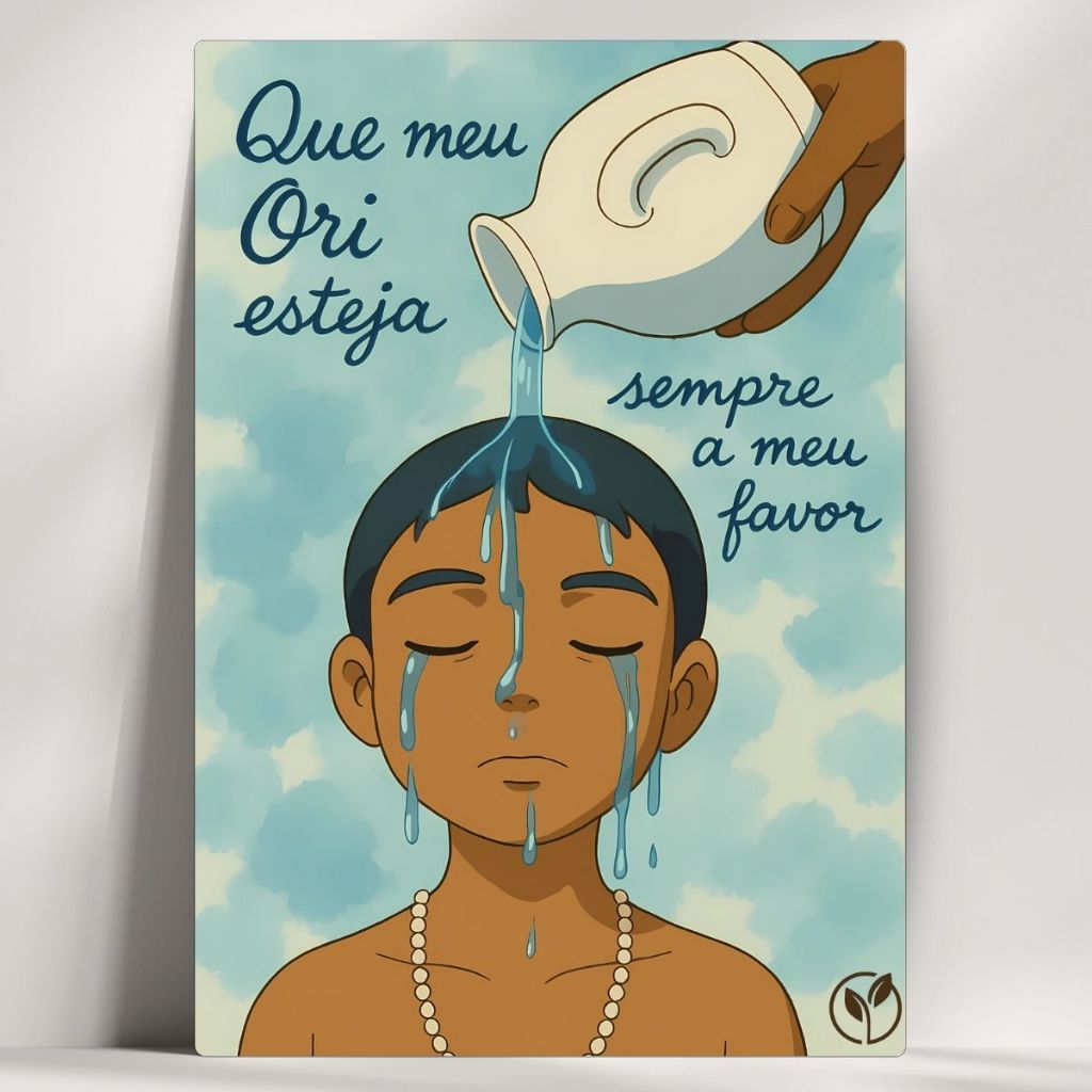 Quadro Decorativo Orixá - Que meu Ouri esteja a meu favor! - Exu - Umbanda, Candomblé com mensagens!