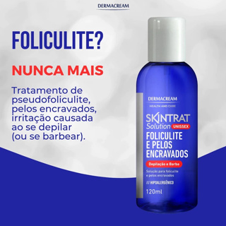 Skintrat Foliculite e Pelos Encravados Depilação e Barba 120ml - Dermacream Unissex em Oferta na Shopee