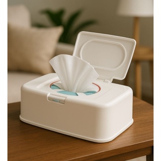 Porta Lenço Umedecido para Bebê com Tampa Click Caixa Organizadora Recarregável | Plástico Resistente  Branco em Oferta na Shopee