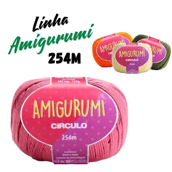 Fio Linha Amigurumi Círculo 125g Escolha a cor - ENVIO 24h em Oferta na Shopee