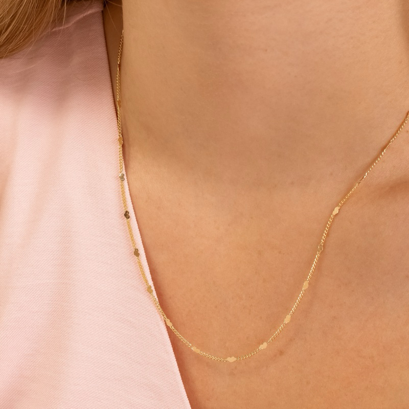 Colar Detalhes Coração Banhado a Ouro 18k Ou Prata 925 em Oferta na Shopee