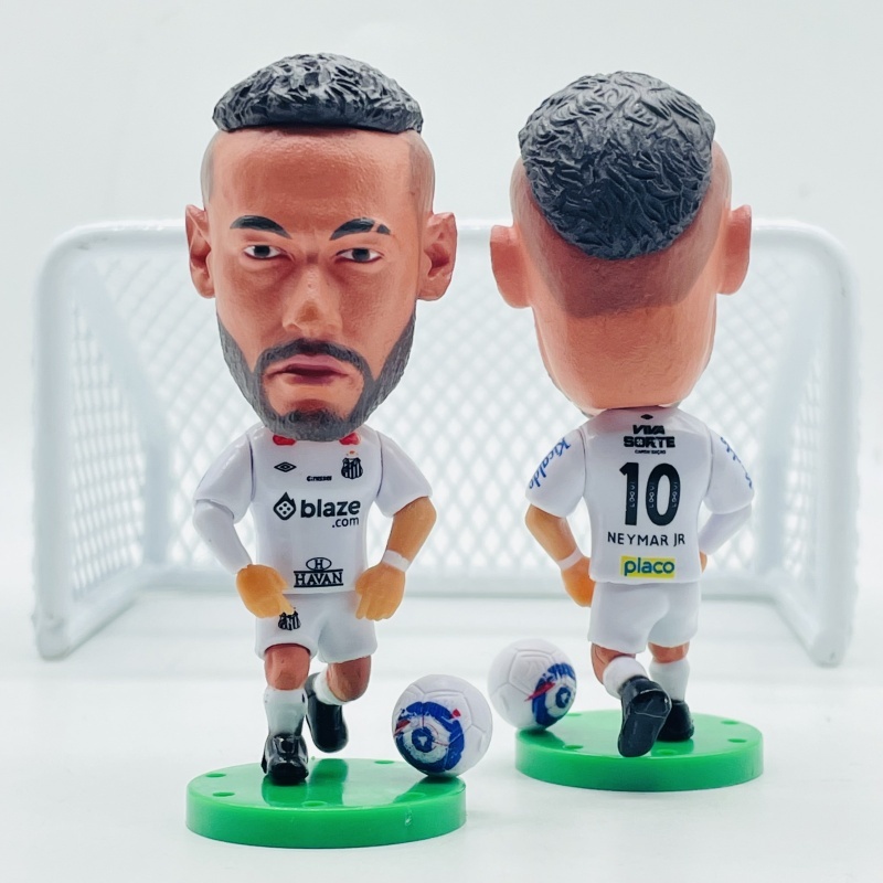 Miniatura Neymar Júnior Santos Minicraque Soccerwe Kodoto Boneco