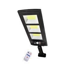 Luminária Led 300W 180cob Solar Refletore Poste Rua Sensor Controle Com 3 Funções em Oferta na Shopee