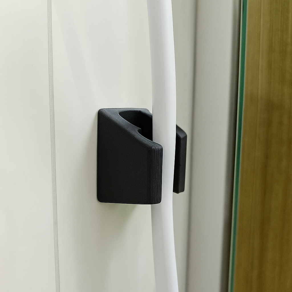 Suporte chuveirinho ducha  minialista ideal para organização com fita dupla face . em Oferta na Shopee