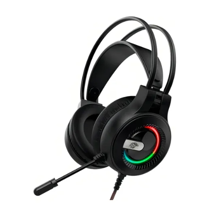 Headset Gamer K-mex Ar63 Surround 7.1 Usb Com Led Rgb Cor Preto