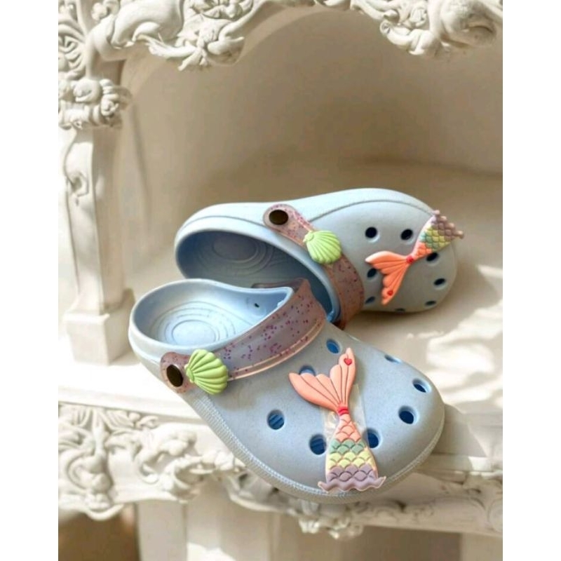 Babuche Emborrachado Infantil Sereia em Oferta na Shopee