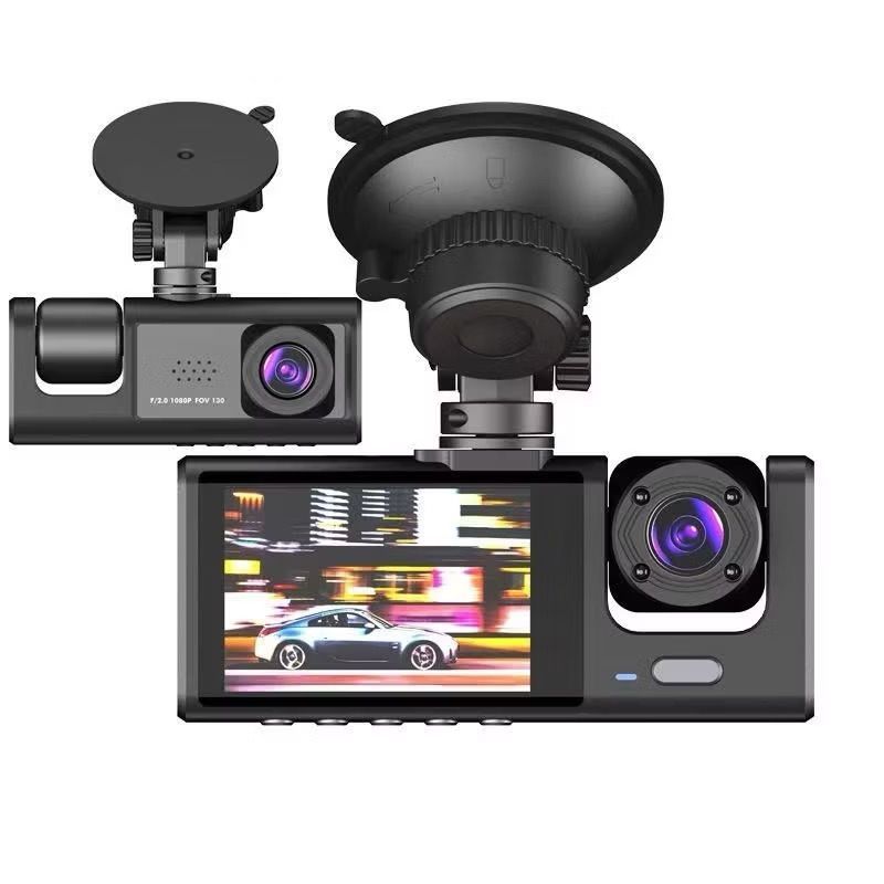 Gravação De Espelho Retrovisor Lente Dupla De 64GB Monitora De Carro HD 1080P Dianteira E Traseira