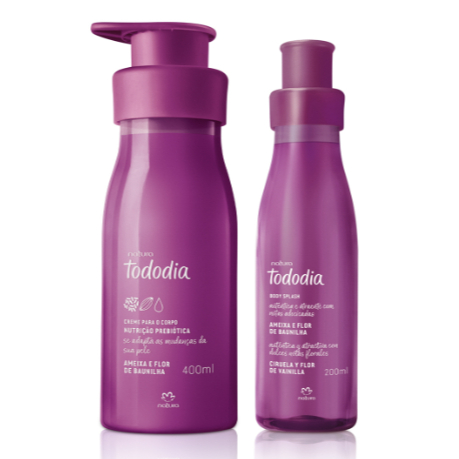 Combo Creme Nutritivo e Body Splash Tododia Ameixa e Flor de Baunilha (2 produtos) Natura