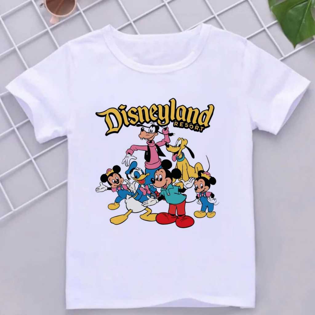 Camiseta infantil Disneyland Resort - Estampa Blusa divertida estampada disney world camisa personagem tshirt casual