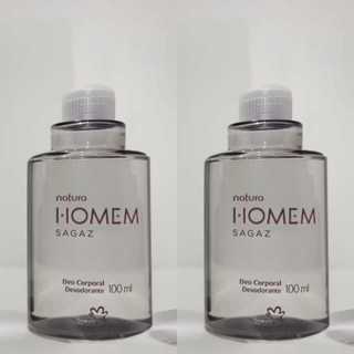 2 Refil Desodorante Corporal Homem Sagaz 100ml cada