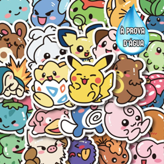 Adesivos pokemon impermeável  30/50 unidades sticker em Oferta na Shopee