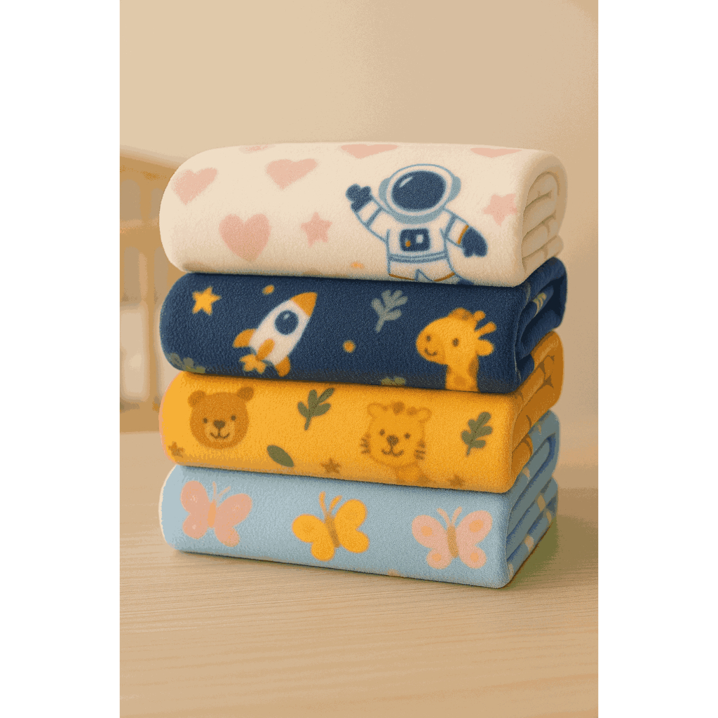 KIT 3 UND MANTA SOFT COBERTOR PREMIUM ANTIALERGICA MENINO MENINA BEBE