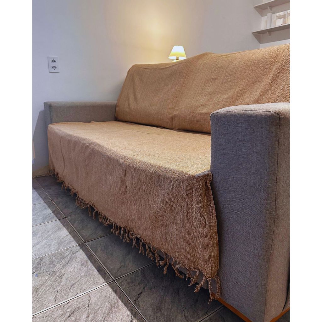 Manta para Sofá Luxuosa Grande de Algodão 120x210 cm | Luxo, Conforto e Estilo | Promoção Direto Da Fábrica