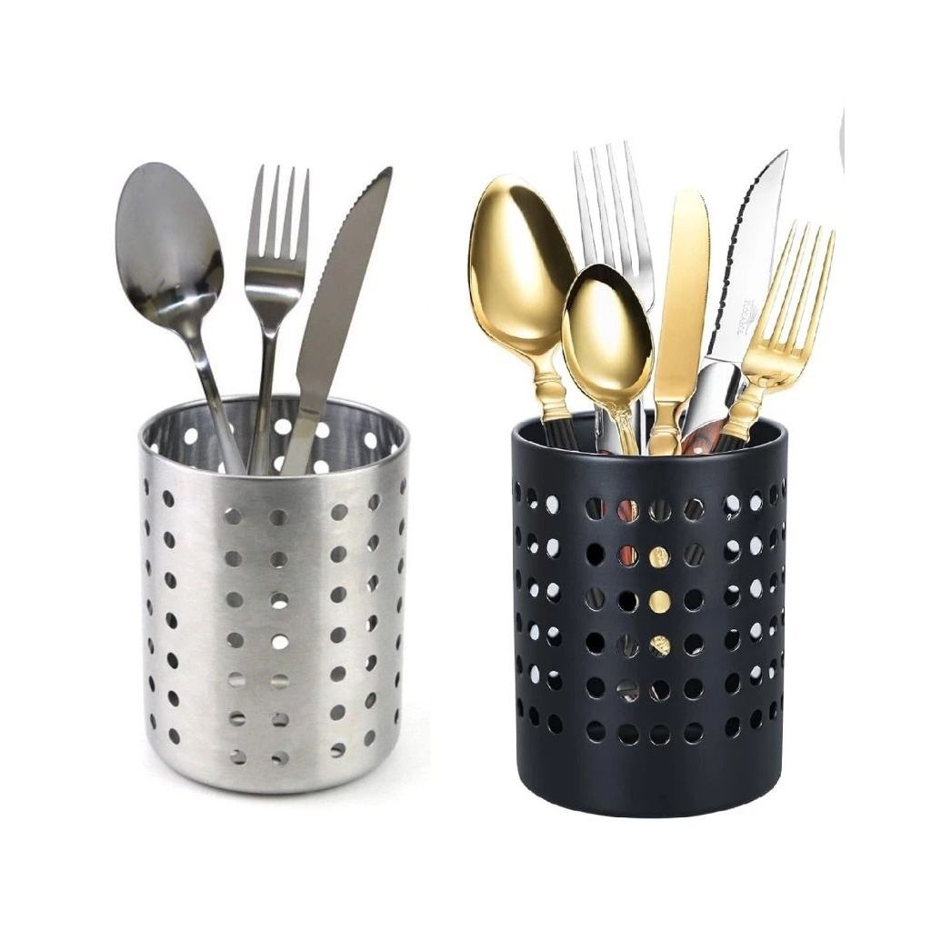 Porta Talher Escorredor Vazado Cozinha Porta Objetos De Inox- Clink em Oferta na Shopee