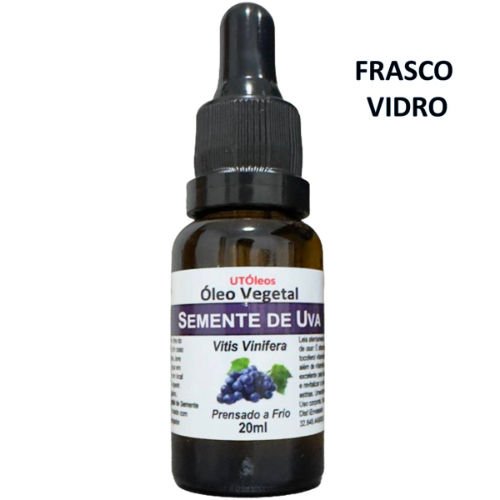 Óleo Vegetal de Semente de Uva 100% Puro 20ml