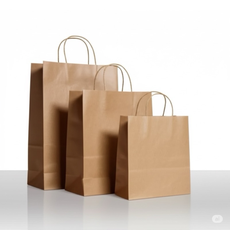 10 sacolas Kraft vários tamanhos em Oferta na Shopee