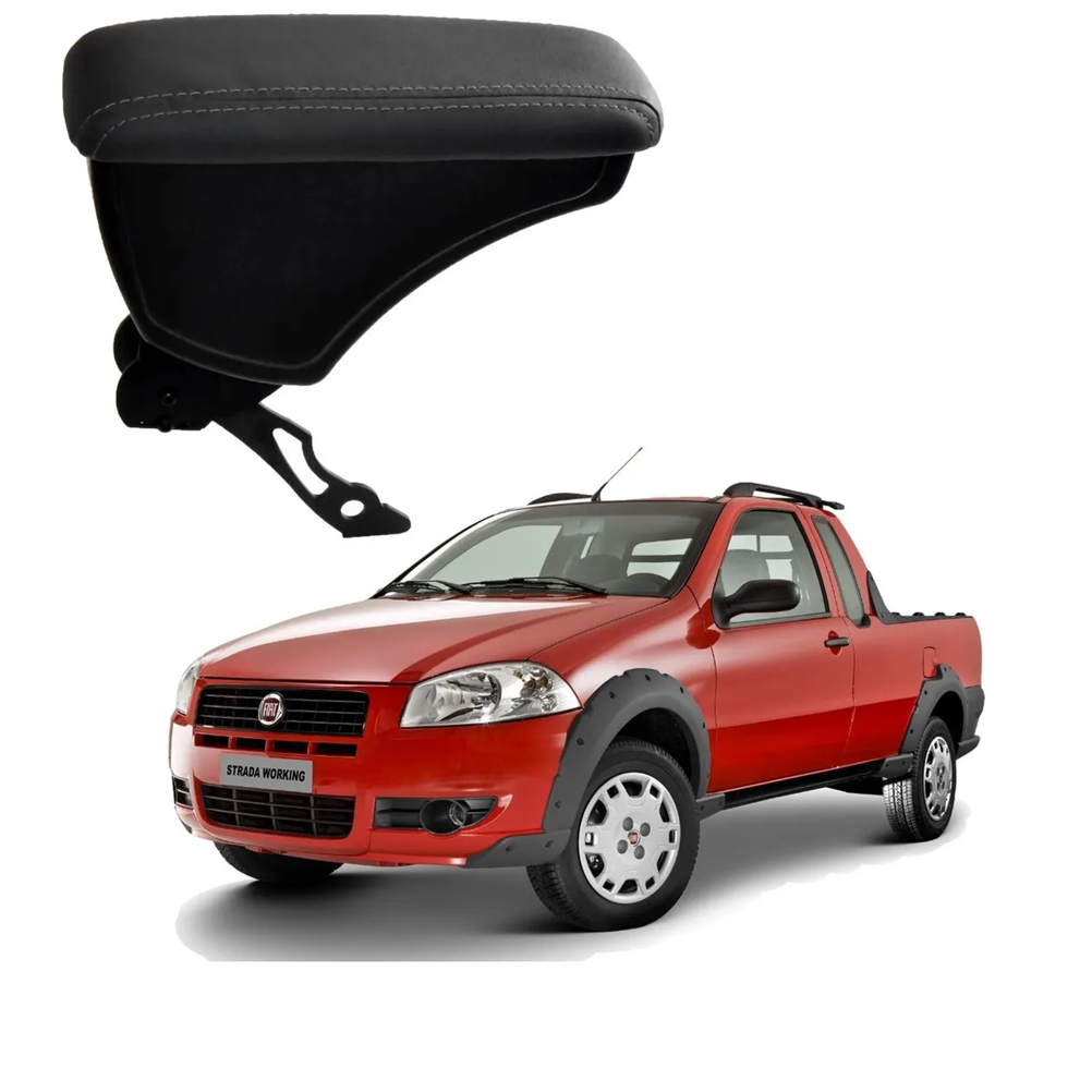 Apoio De Braço Artefactum Console Central Carro Fiat Strada 98 a 2012 em Oferta na Shopee