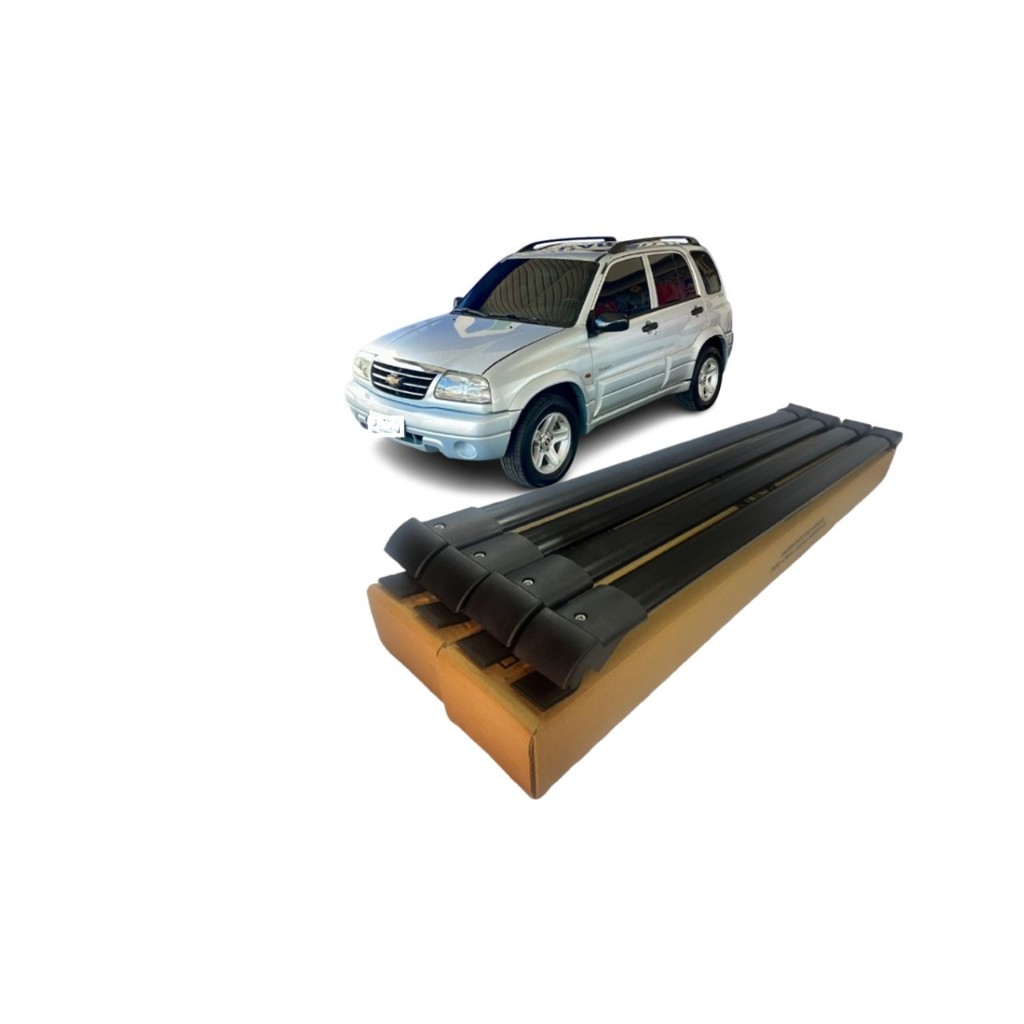 Travessa Chevrolet Tracker 2006 Até 2010 Bagageiro 4 Barras Larga Alumínio