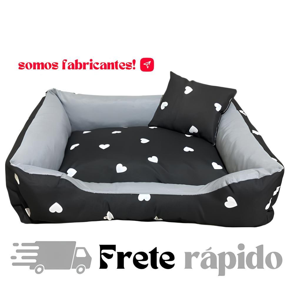 Cama cachorro medio cama caminha pet shop gato dog 60cm x 50cm  lavavel Impermeável + travesseirinho em Oferta na Shopee