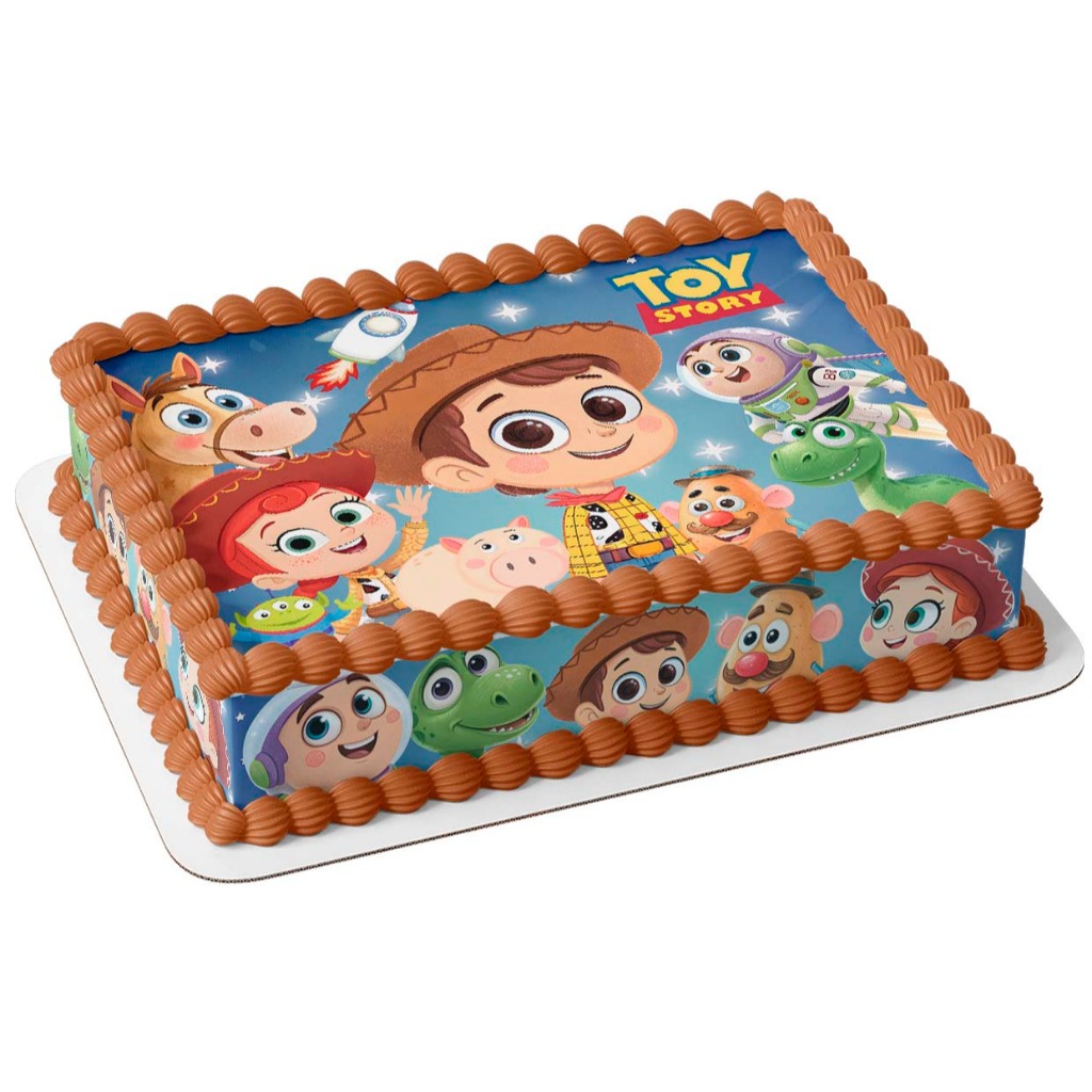 toy story cute baby papel arroz comestível para bolo