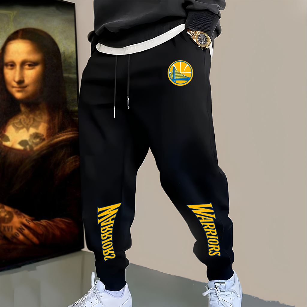Calça Moletom de Basquete Golden State Streetwear  Personalizado