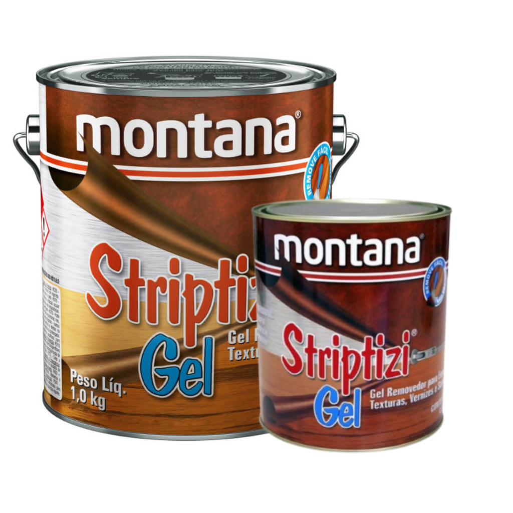 Gel Removedor de Esmaltes Texturas Vernizes e Stains Striptizi Montana 1kg e 4kg - Eficaz e Rápido