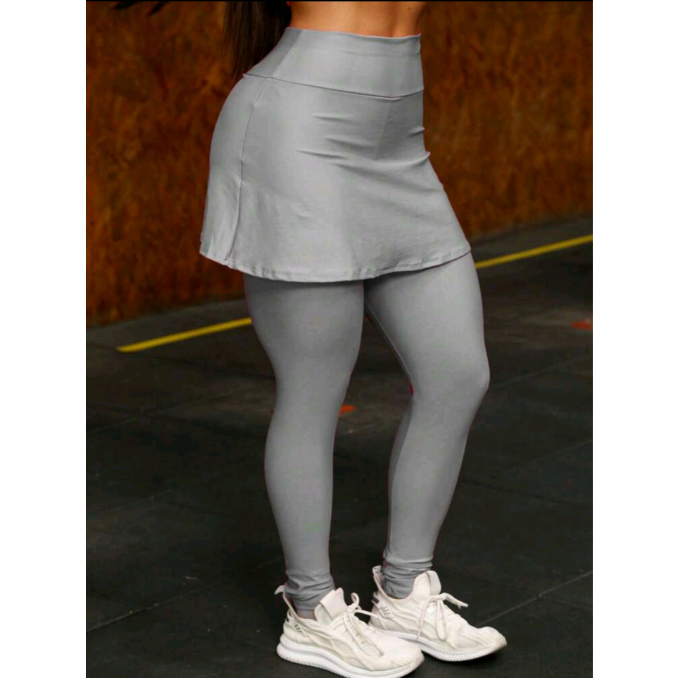 Calça saia/ Calça legging com saia para exercícios academia etc ...
