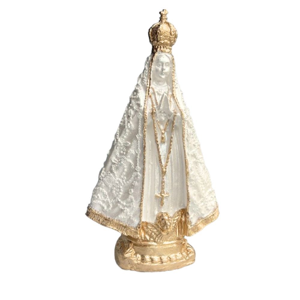 imagem de Nossa Senhora Aparecida 15cm Lembrancinha Pintada Delicada