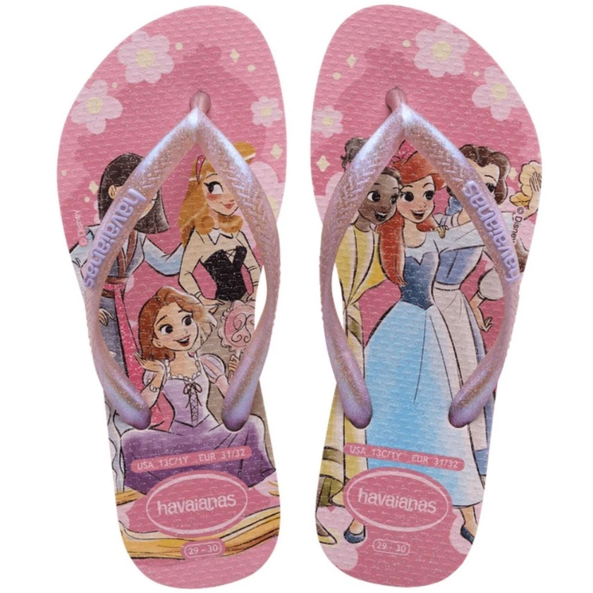 Chinelo Infantil Kids Meninas Princesas Stitch Personagens Original 23 ao 34