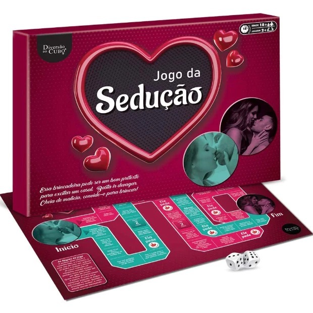 Jogo de Tabuleiro Sedução Casal Prazer Diversão