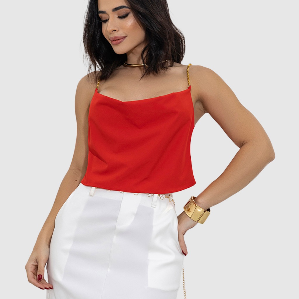 Blusa de Alcinha Soltinha Viscose: Onde Comprar | BuscaProdutos