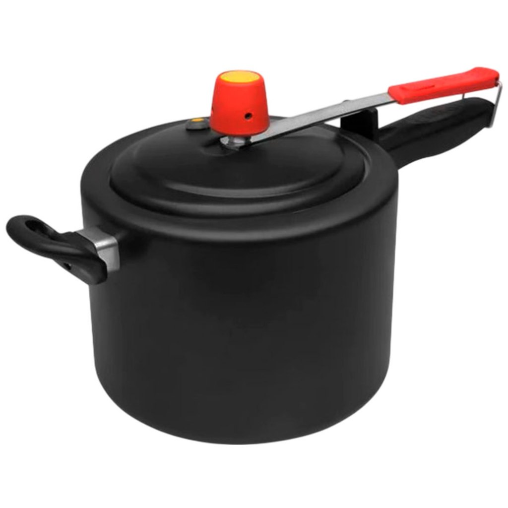 Panela de Pressão 80kp em Alumínio Antiaderente e Fechamento Interno Eiriflon Speed Preta 4,5 Litros - Home & Living