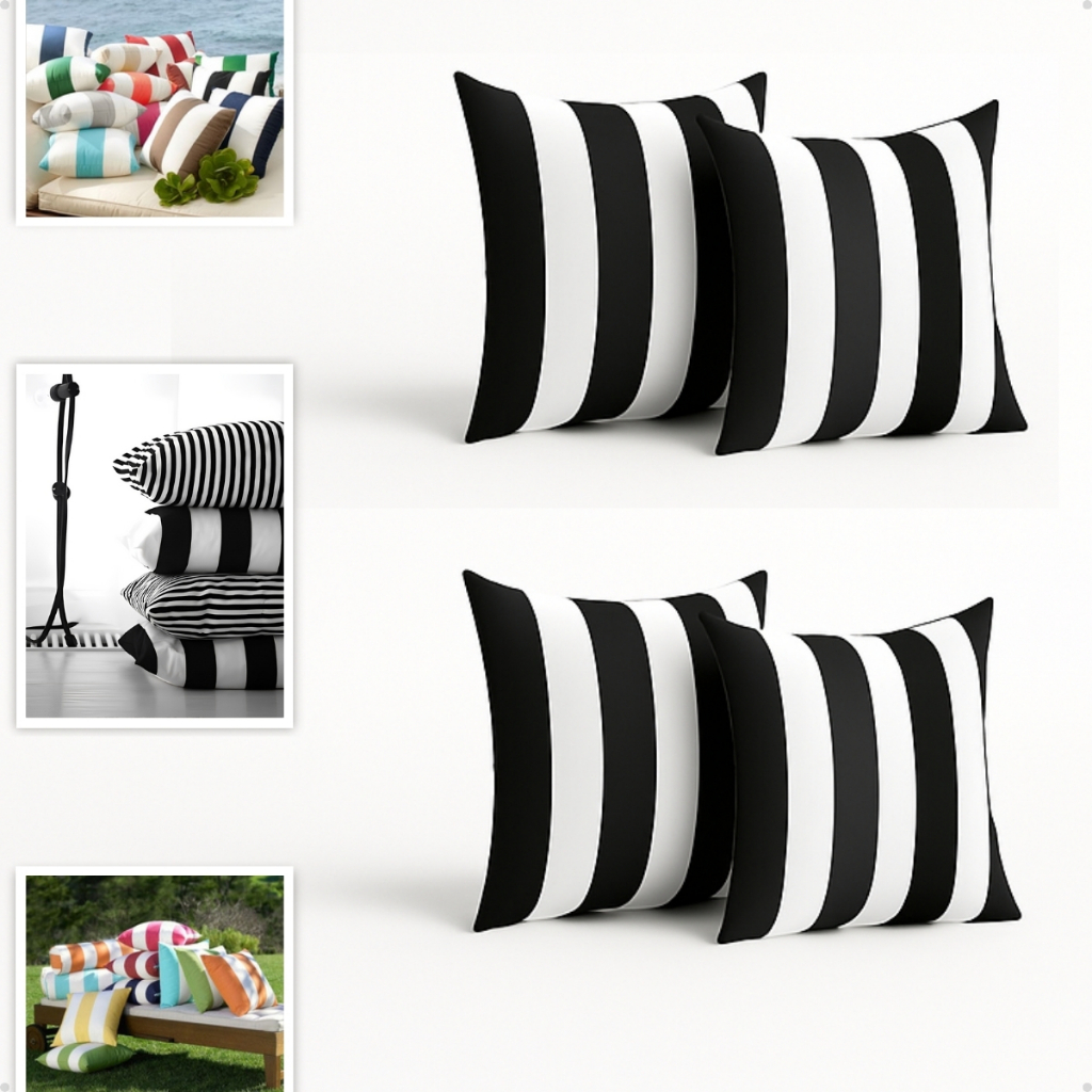 Almofada 0,45 x 0,45 em Aquablock Acquatech Hidro-repelente Jardim Piscina Sofá Cadeira Poltrona Balanço Área Externa