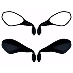 Par de Retrovisor BMW F800 Haste Curta Rebaixada Convexa Honda