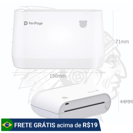 Impressora Térmica Peripage A9s Max 304dpi Portátil 107mm
