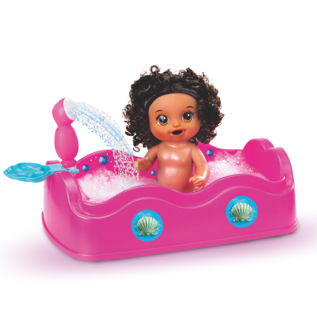 Banheira de Brinquedo Para Bonecas Baby Magic com Água de Verdade - Magic Toys 8107