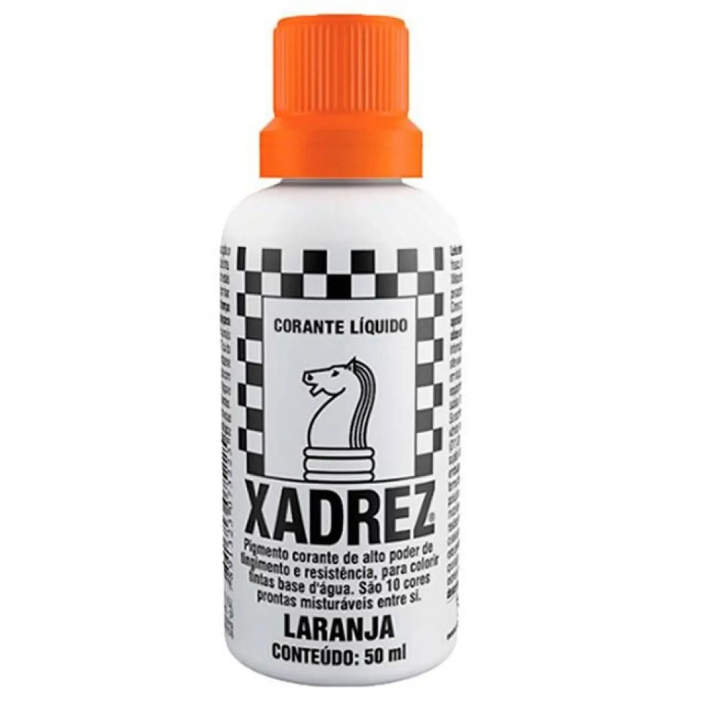 Corante Líquido Xadrez 50 Ml Tinta Alto Poder de Tingimento Laranja Sherwin-Willians
