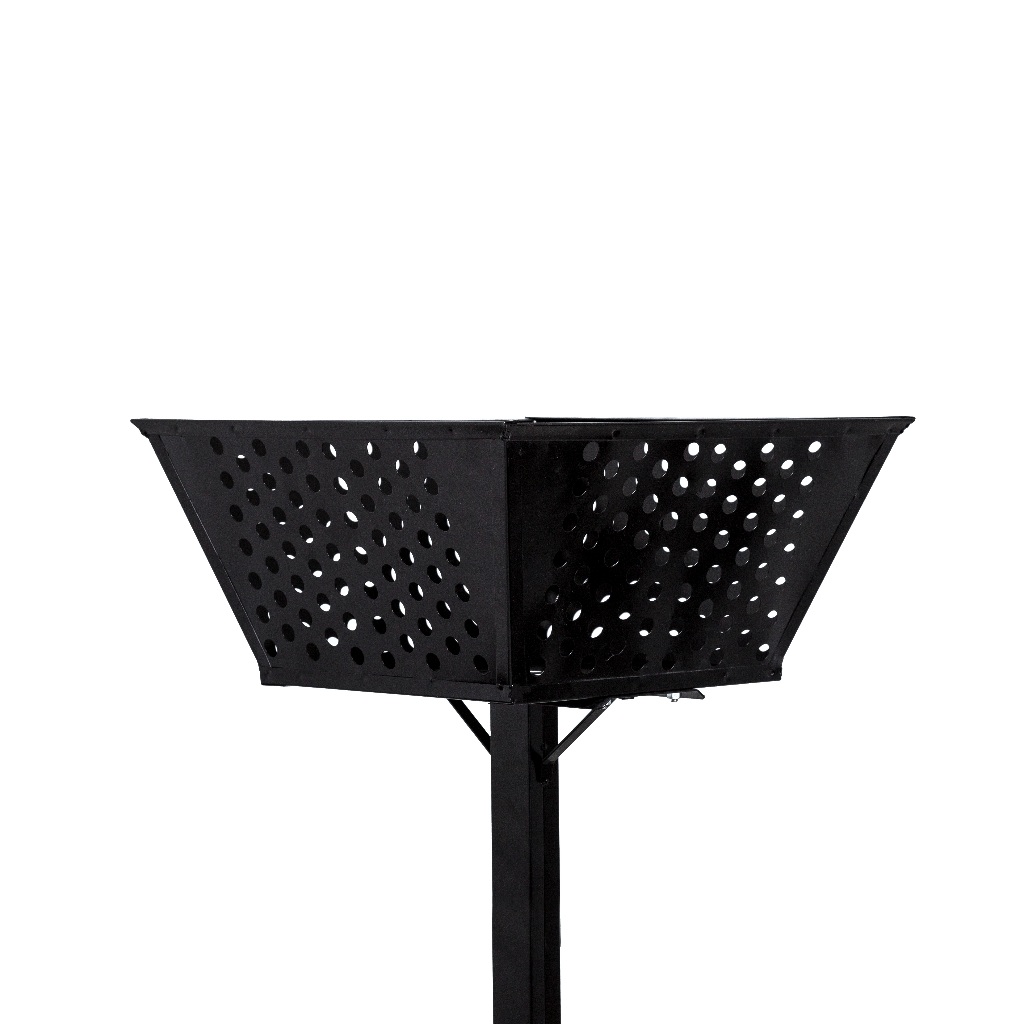 Lixeira de Rua Calçada Chão Resistente Pintura Eletrostática Anticorrosiva em Oferta na Shopee